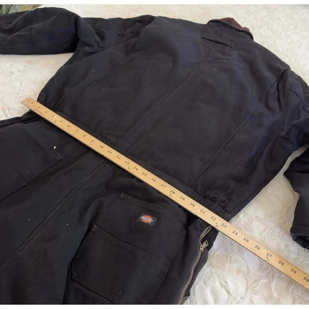 Dickies‎ TV239BK XL Tall Duck Insulated Coveralls Black Double Knee Workwear